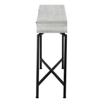 I 3454 Accent Table - 42"L / Grey Reclaimed Wood / Black Console - Furniture Depot