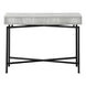 I 3454 Accent Table - 42"L / Grey Reclaimed Wood / Black Console - Furniture Depot