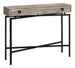 I 3455 Accent Table - 42"L / Taupe Reclaimed Wood/ Black Console - Furniture Depot (7881115926776)