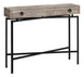 I 3455 Accent Table - 42"L / Taupe Reclaimed Wood/ Black Console - Furniture Depot (7881115926776)