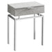 I 3461 Accent Table - 24"H / Grey Cement / Chrome Metal - Furniture Depot (7881115992312)