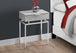 I 3461 Accent Table - 24"H / Grey Cement / Chrome Metal - Furniture Depot (7881115992312)