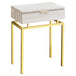 I 3463 Accent Table - 24"H / Beige Marble / Gold Metal - Furniture Depot (7881116025080)