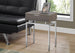 I 3465 Accent Table - 24"H / Dark Taupe / Chrome Metal - Furniture Depot (7881116057848)