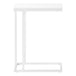 I 3468 Accent Table - 25"H /White / White Metal - Furniture Depot (7881116123384)