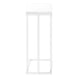 I 3468 Accent Table - 25"H /White / White Metal - Furniture Depot (7881116123384)
