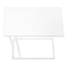 I 3468 Accent Table - 25"H /White / White Metal - Furniture Depot (7881116123384)