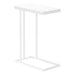 I 3468 Accent Table - 25"H /White / White Metal - Furniture Depot (7881116123384)