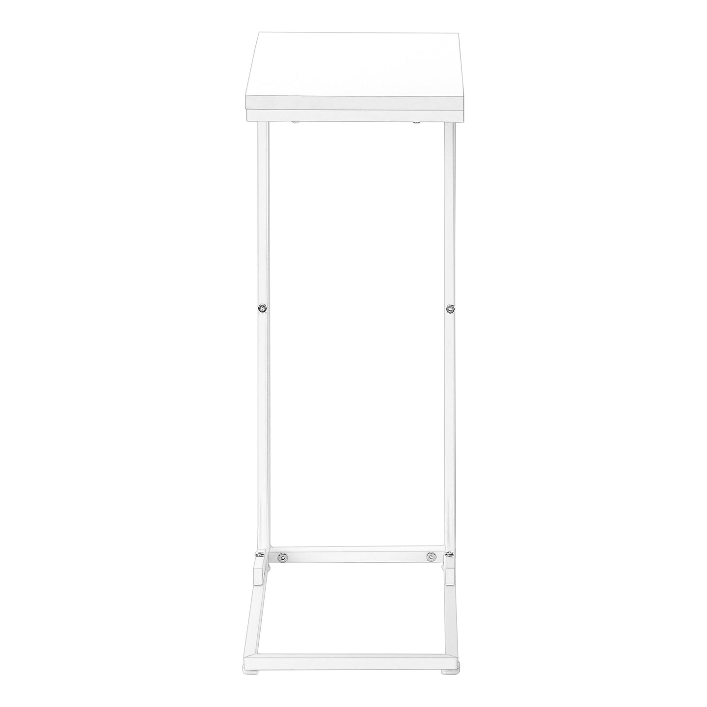 I 3478 Accent Table - 25"H /White / White Metal - Furniture Depot