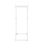 I 3478 Accent Table - 25"H /White / White Metal - Furniture Depot