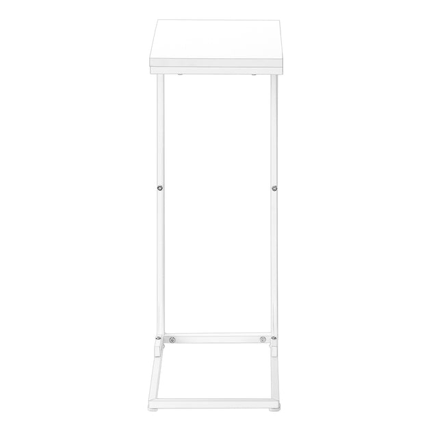 I 3478 Accent Table - 25"H /White / White Metal - Furniture Depot
