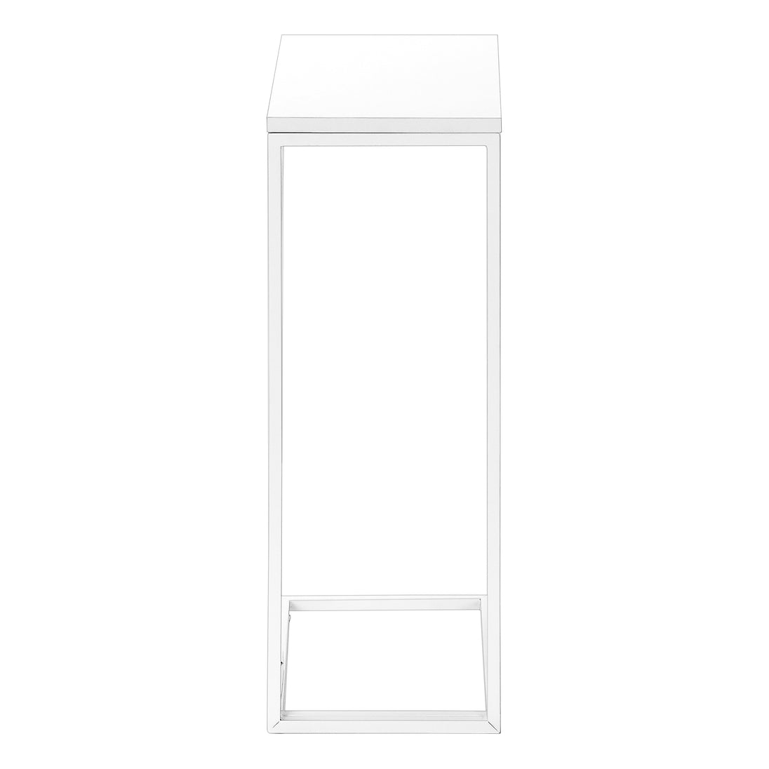 I 3478 Accent Table - 25"H /White / White Metal - Furniture Depot