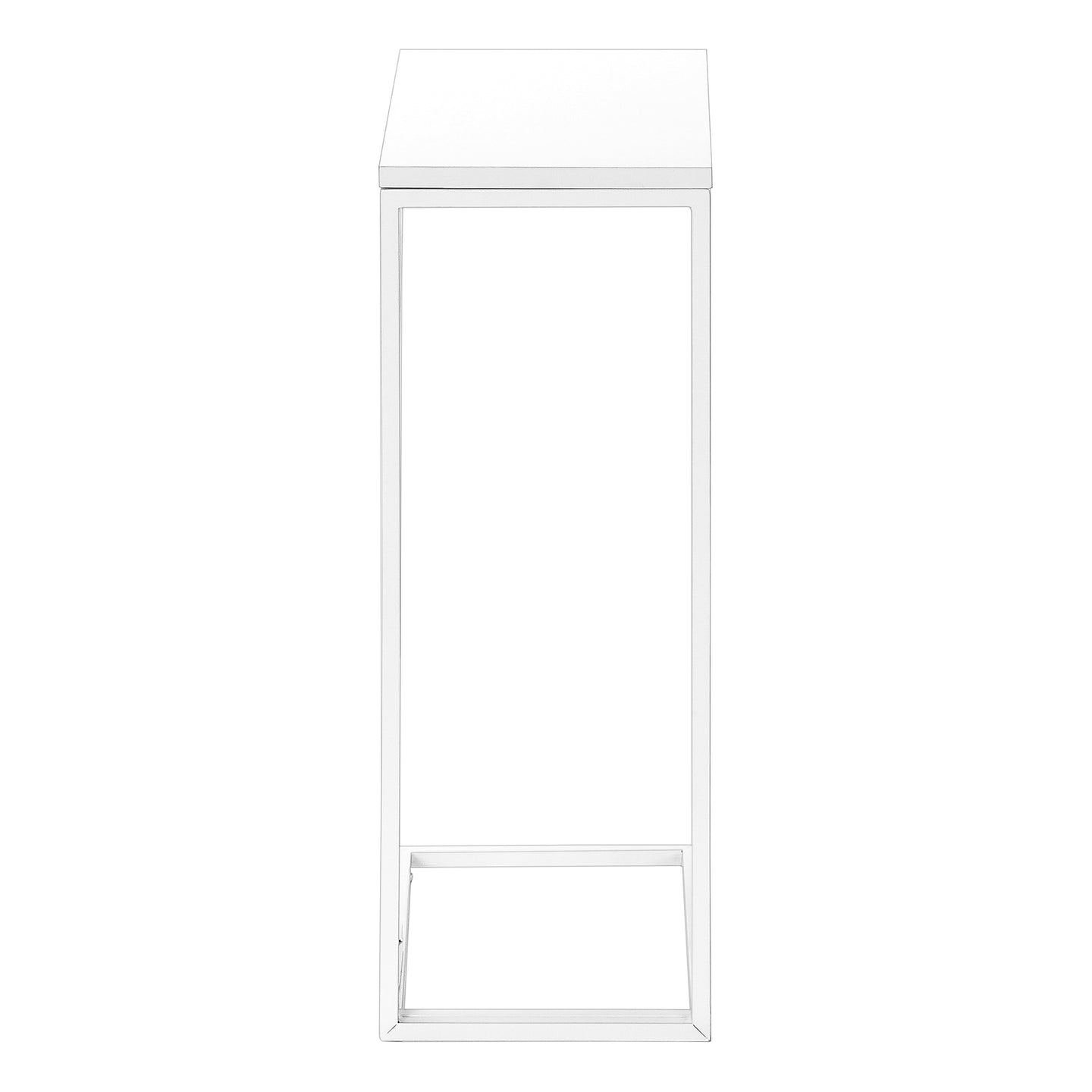 I 3478 Accent Table - 25"H /White / White Metal - Furniture Depot