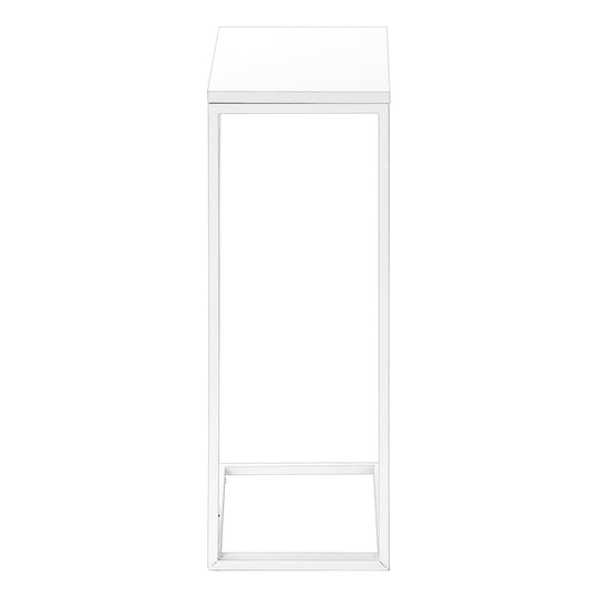 I 3478 Accent Table - 25"H /White / White Metal - Furniture Depot