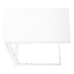 I 3478 Accent Table - 25"H /White / White Metal - Furniture Depot