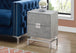 I 3491 Accent Table - 24"H / Grey Cement / Chrome Metal - Furniture Depot (7881116614904)