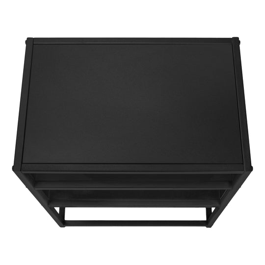 I 3505 Accent Table - 22"H / Black / Black Metal - Furniture Depot (7881116844280)