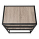I 3507 Accent Table - 22"H / Dark Taupe / Black Metal - Furniture Depot (7881116942584)