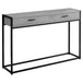 I 3510 Accent Table - 48"L / Grey / Black Metal Hall Console - Furniture Depot (7881117008120)