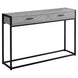 I 3510 Accent Table - 48"L / Grey / Black Metal Hall Console - Furniture Depot (7881117008120)