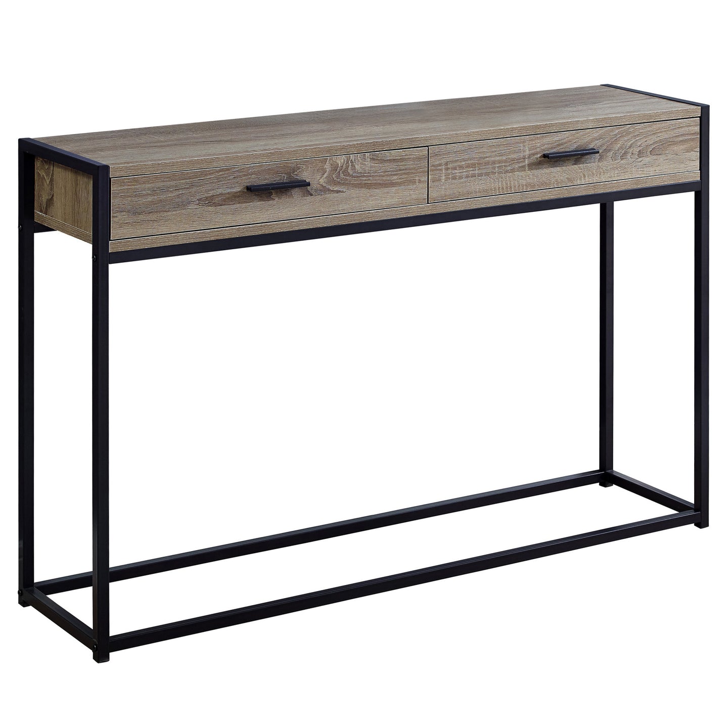 I 3511 Accent Table - 48"L / Dark Taupe / Black Hall Console - Furniture Depot (7881117040888)