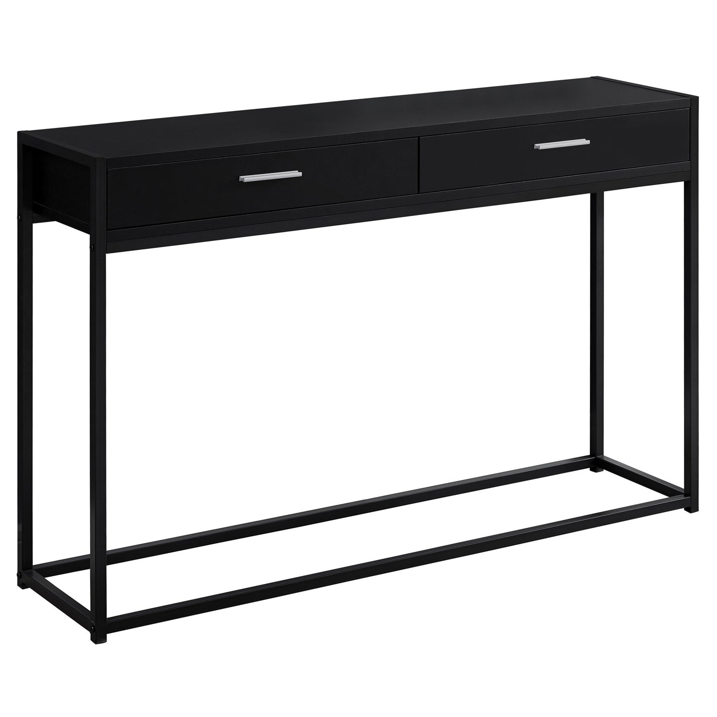 I 3512 Accent Table - 48"L / Black / Black Metal Hall Console - Furniture Depot (7881117106424)