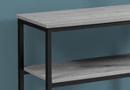 I 3514 Accent Table - 42"L / Grey / Black Metal Hall Console - Furniture Depot (7881117139192)