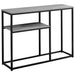 I 3514 Accent Table - 42"L / Grey / Black Metal Hall Console - Furniture Depot (7881117139192)