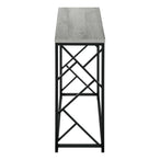 I 3532 Accent Table - 44"L / Grey / Black Metal Hall Console - Furniture Depot (7881117368568)