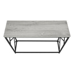I 3532 Accent Table - 44"L / Grey / Black Metal Hall Console - Furniture Depot (7881117368568)