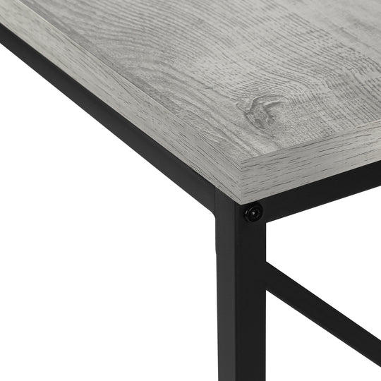 I 3532 Accent Table - 44"L / Grey / Black Metal Hall Console - Furniture Depot (7881117368568)