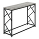 I 3532 Accent Table - 44"L / Grey / Black Metal Hall Console - Furniture Depot (7881117368568)