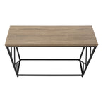 I 3533 Accent Table - 44"L / Taupe / Black Metal Hall Console - Furniture Depot