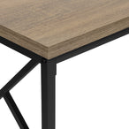 I 3533 Accent Table - 44"L / Taupe / Black Metal Hall Console - Furniture Depot