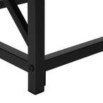 I 3533 Accent Table - 44"L / Taupe / Black Metal Hall Console - Furniture Depot