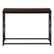 I 3534 Accent Table - 44"L / Espresso / Black Metal Hall Console - Furniture Depot (7881117434104)