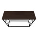 I 3534 Accent Table - 44"L / Espresso / Black Metal Hall Console - Furniture Depot (7881117434104)