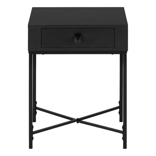 I 3542 Accent Table - 22"H / Black / Black Metal - Furniture Depot (7881117630712)