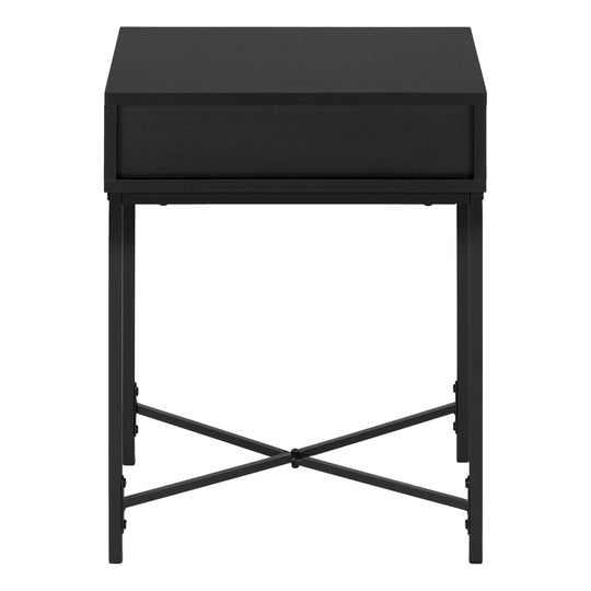 I 3542 Accent Table - 22"H / Black / Black Metal - Furniture Depot (7881117630712)