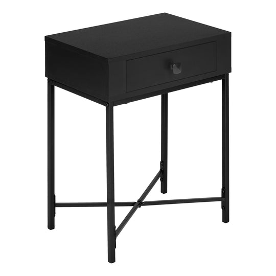 I 3542 Accent Table - 22"H / Black / Black Metal - Furniture Depot (7881117630712)