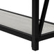 I 3572 Accent Table - 48"L / Grey / Black Metal Hall Console - Furniture Depot