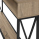 I 3573 Accent Table - 48"L / Taupe / Black Metal Hall Console - Furniture Depot (7881118023928)