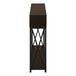 I 3574 Accent Table - 48"L / Espresso / Black Metal Hall Console - Furniture Depot