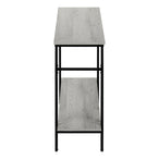 I 3576 Accent Table - 48"L / Grey / Black Metal Hall Console - Furniture Depot (7881118122232)