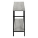 I 3576 Accent Table - 48"L / Grey / Black Metal Hall Console - Furniture Depot (7881118122232)