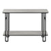 I 3576 Accent Table - 48"L / Grey / Black Metal Hall Console - Furniture Depot (7881118122232)