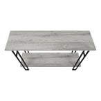 I 3576 Accent Table - 48"L / Grey / Black Metal Hall Console - Furniture Depot (7881118122232)