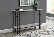 Load image into Gallery viewer, I 3576 Accent Table - 48&quot;L / Grey / Black Metal Hall Console - Furniture Depot (7881118122232)