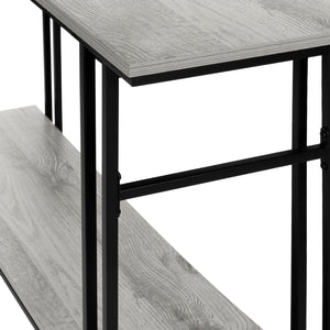 I 3576 Accent Table - 48"L / Grey / Black Metal Hall Console - Furniture Depot (7881118122232)