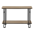 I 3577 Accent Table - 48"L / Taupe / Black Metal Hall Console - Furniture Depot
